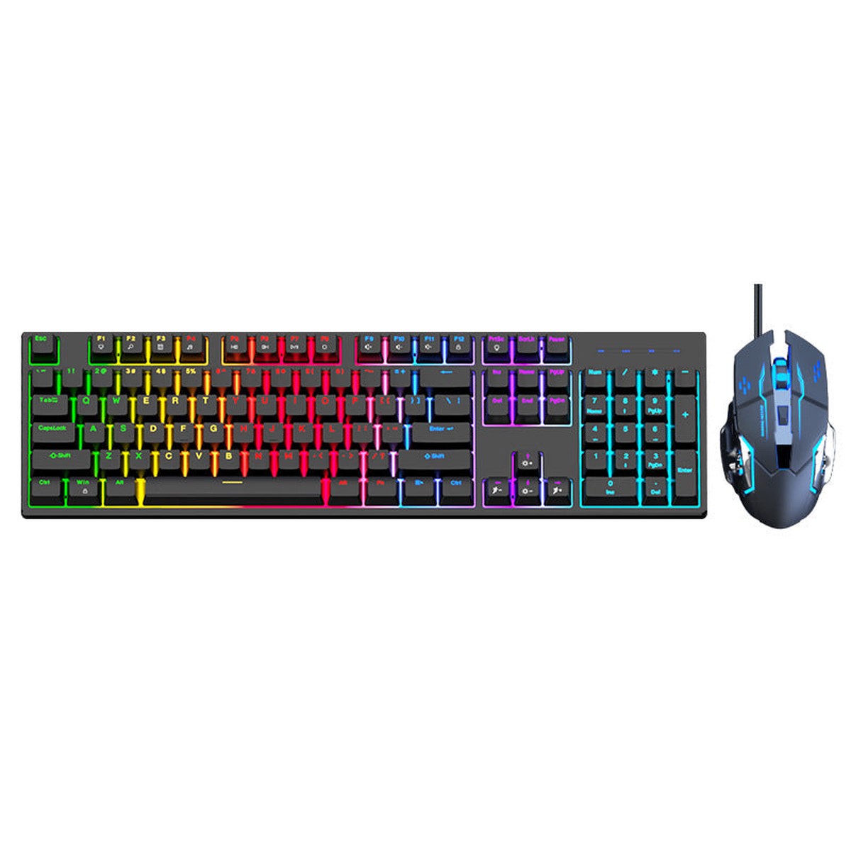104-Key RGB Mechanical Keyboard with Blue Switches