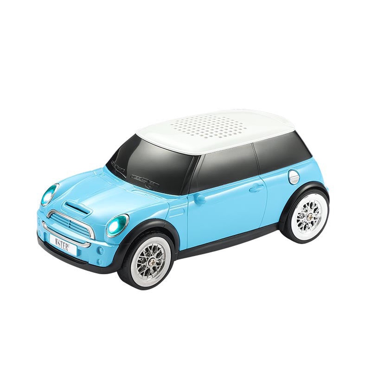 Mini Bluetooth 5.3 Car Speaker with FM Radio & RGB Lighting