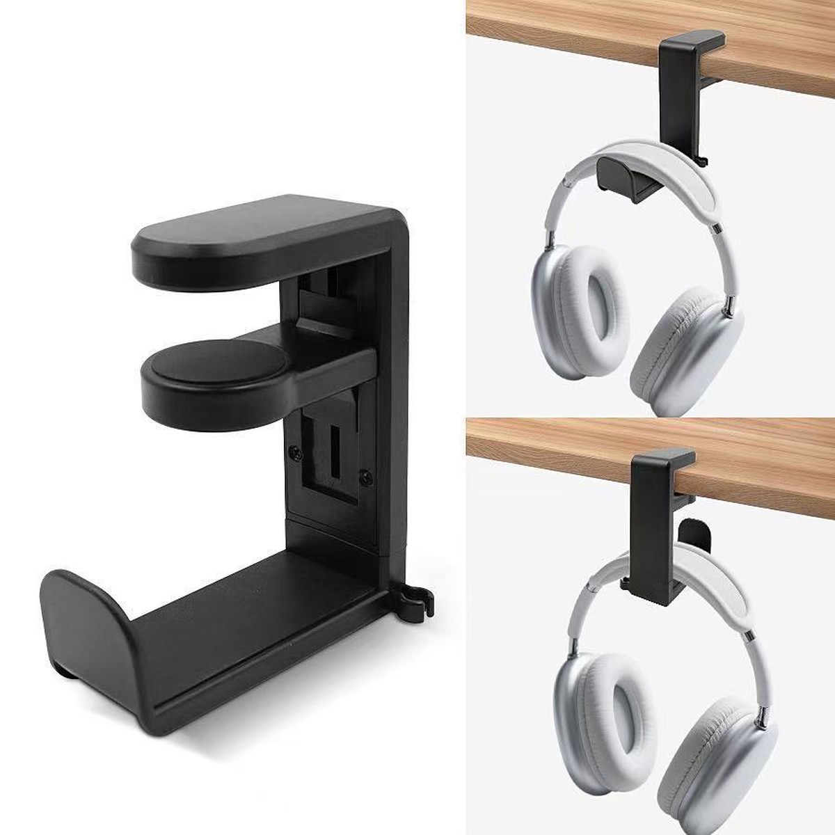 Rotatable Clip-On Headphone Stand