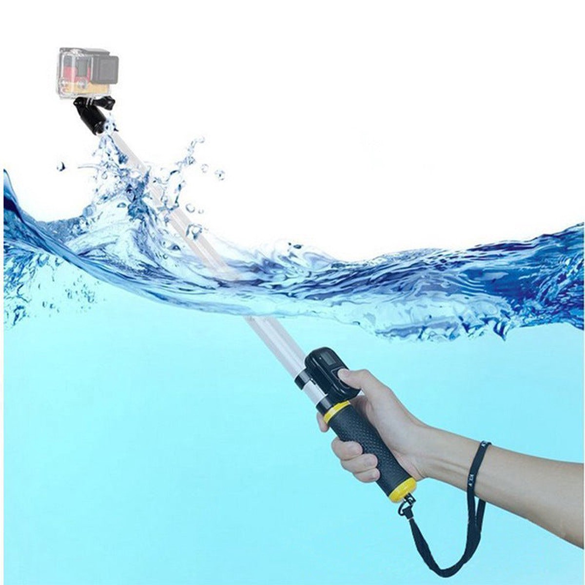 Transparent Underwater Extendable Action Camera Pole