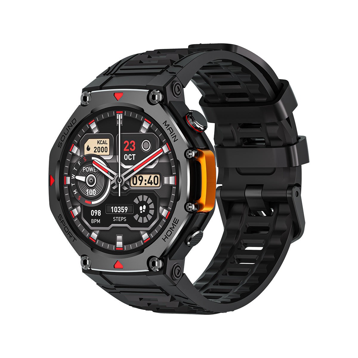 5ATM Waterproof Smart Watch with Multilingual Interface