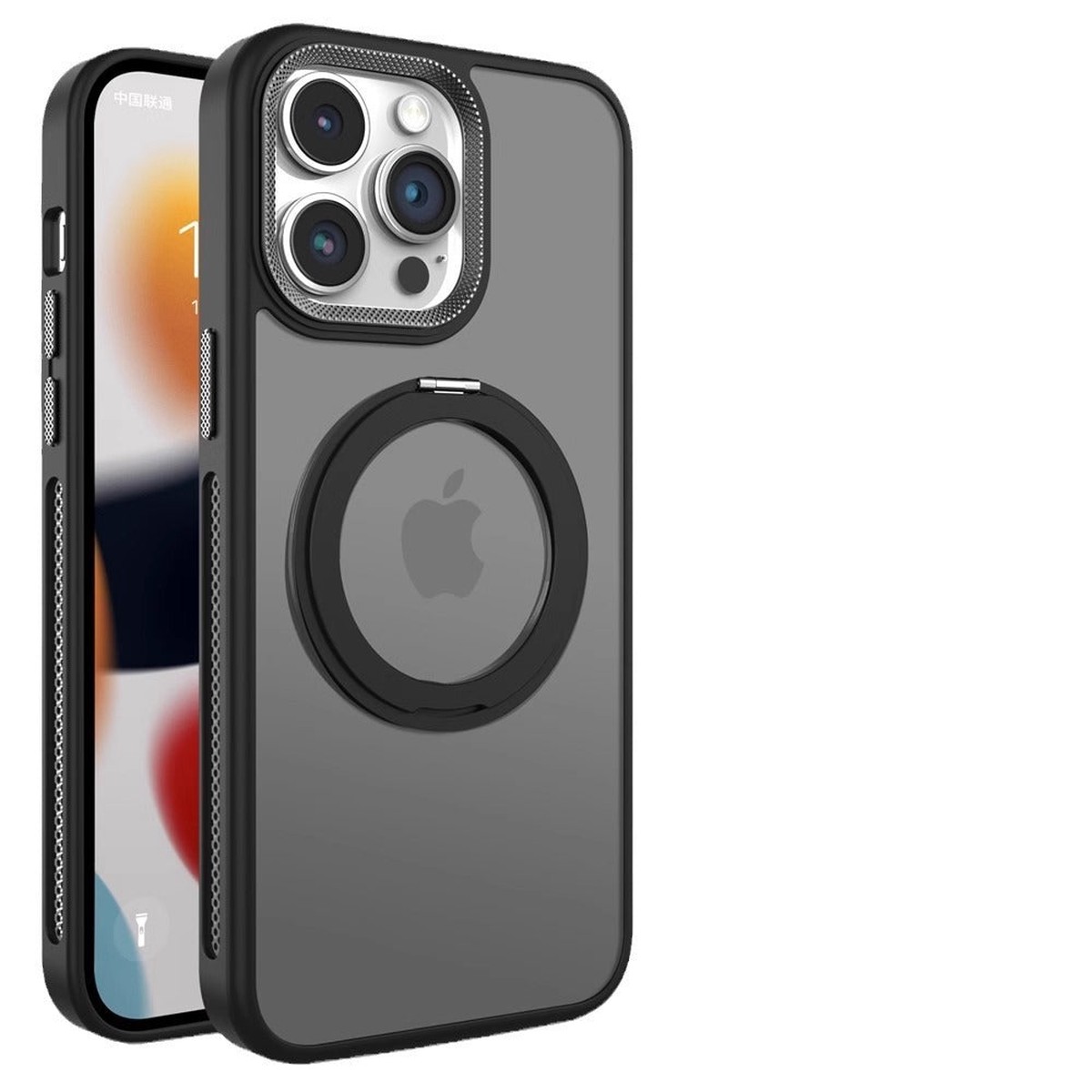 Rotating Magnetic Bracket Frosted Anti-Drop Phone Case