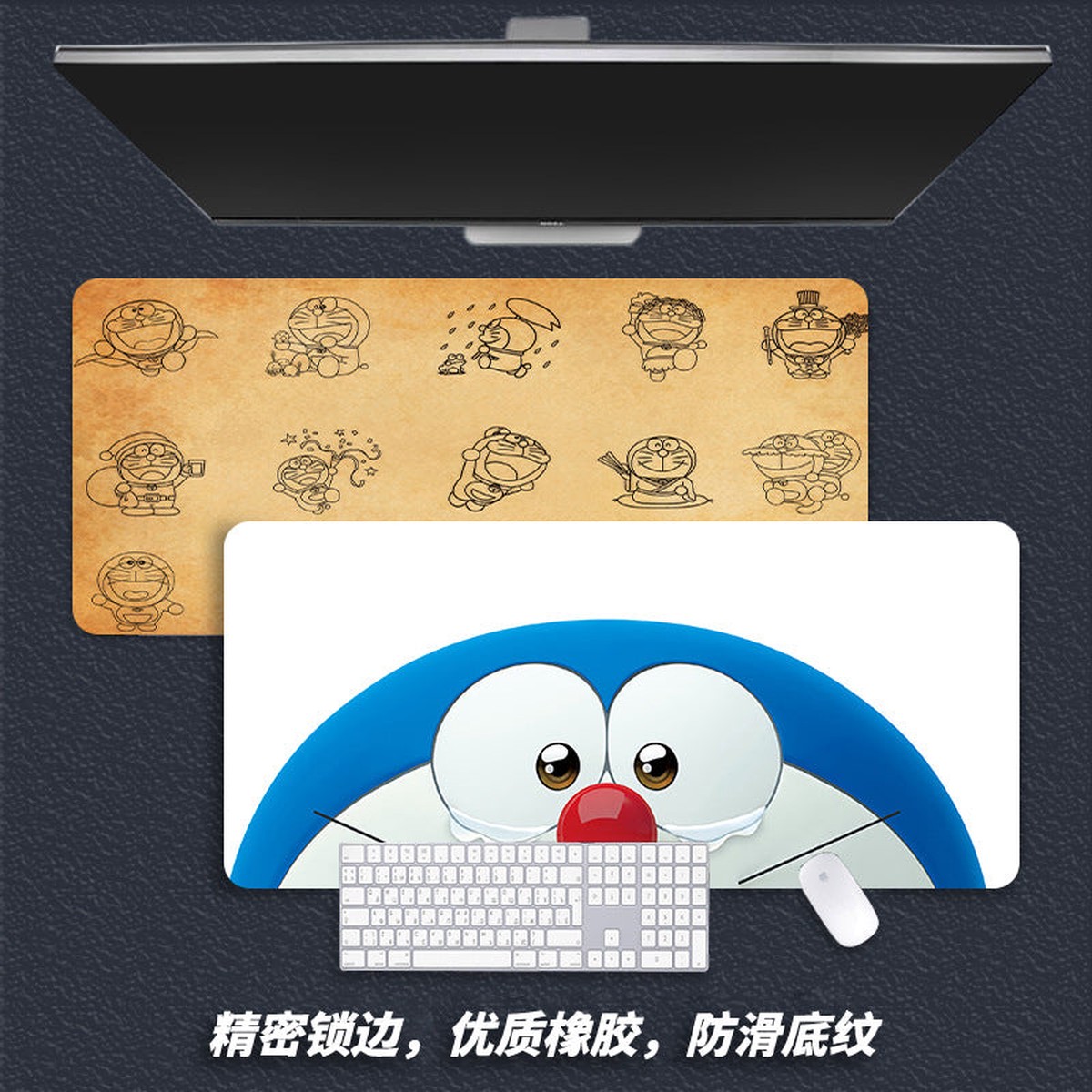 Oversized Cartoon Gaming Desk Mat with Thickened Surface