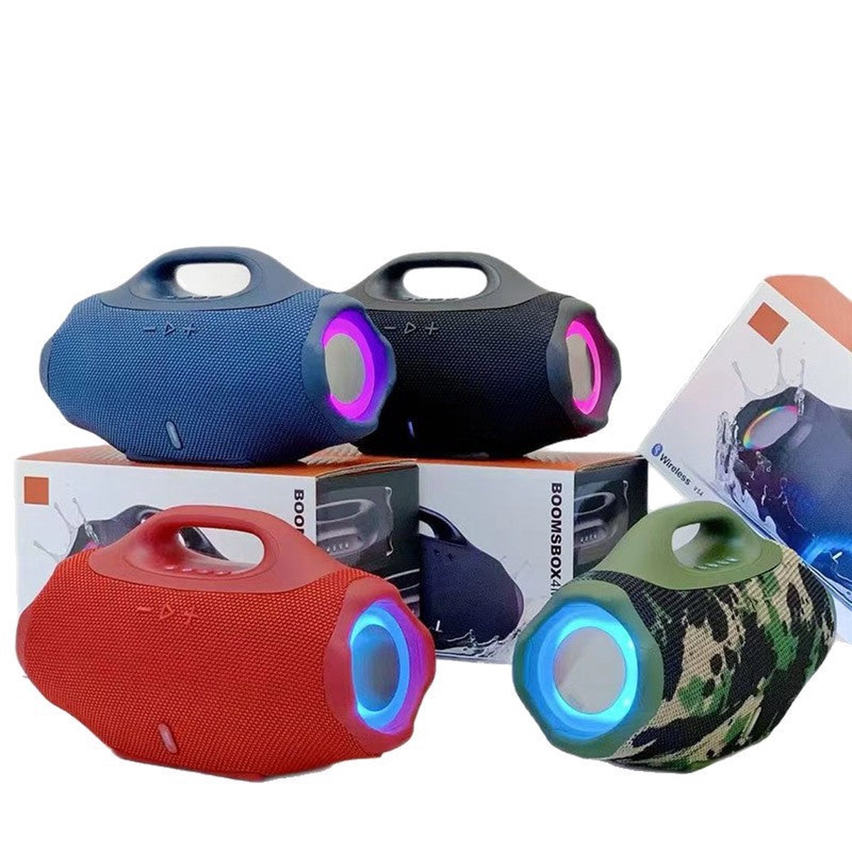Boombox4 Mini Bluetooth Speaker with Desktop Subwoofer Audio