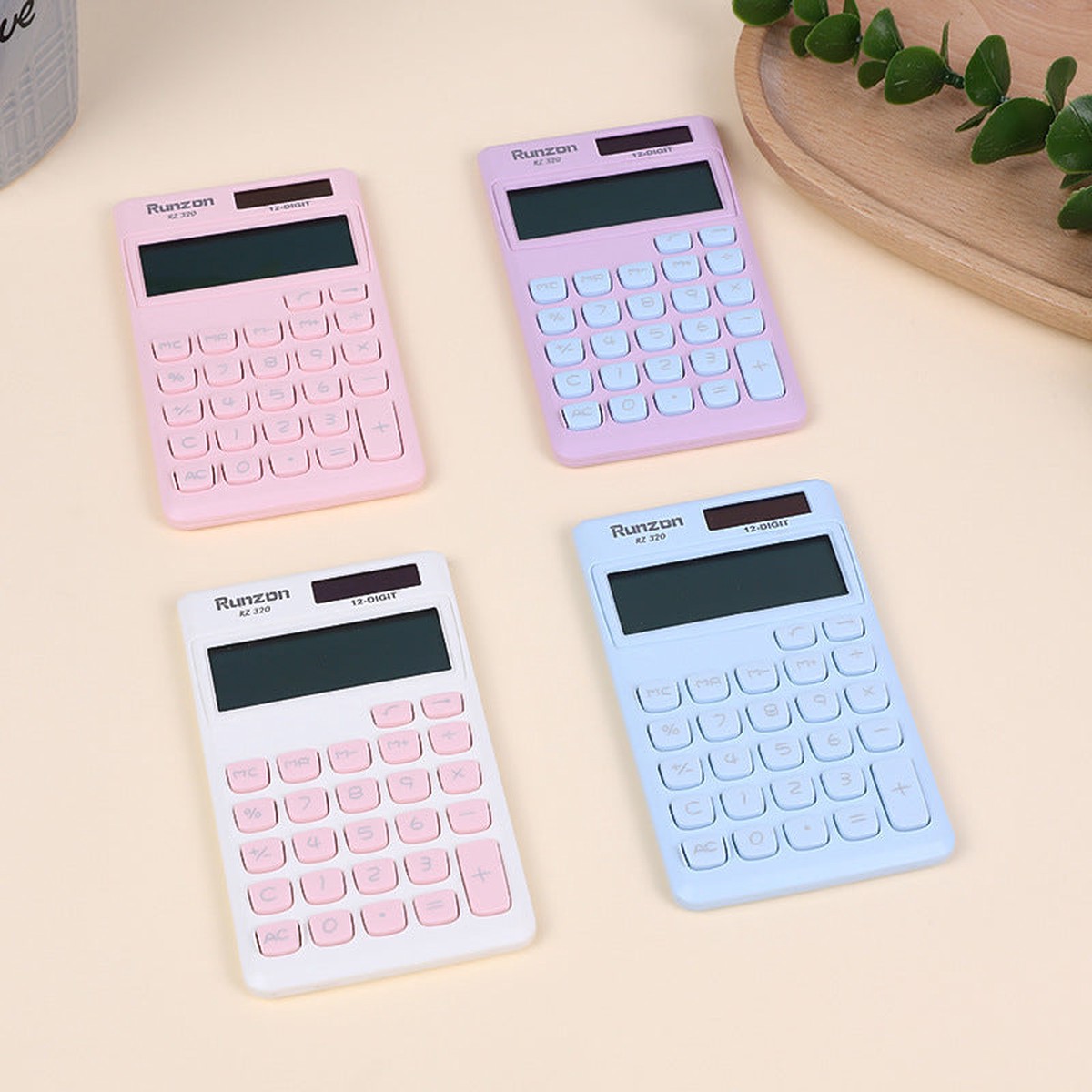 Mini Dual-Power Calculator  Portable Desktop Calculator for