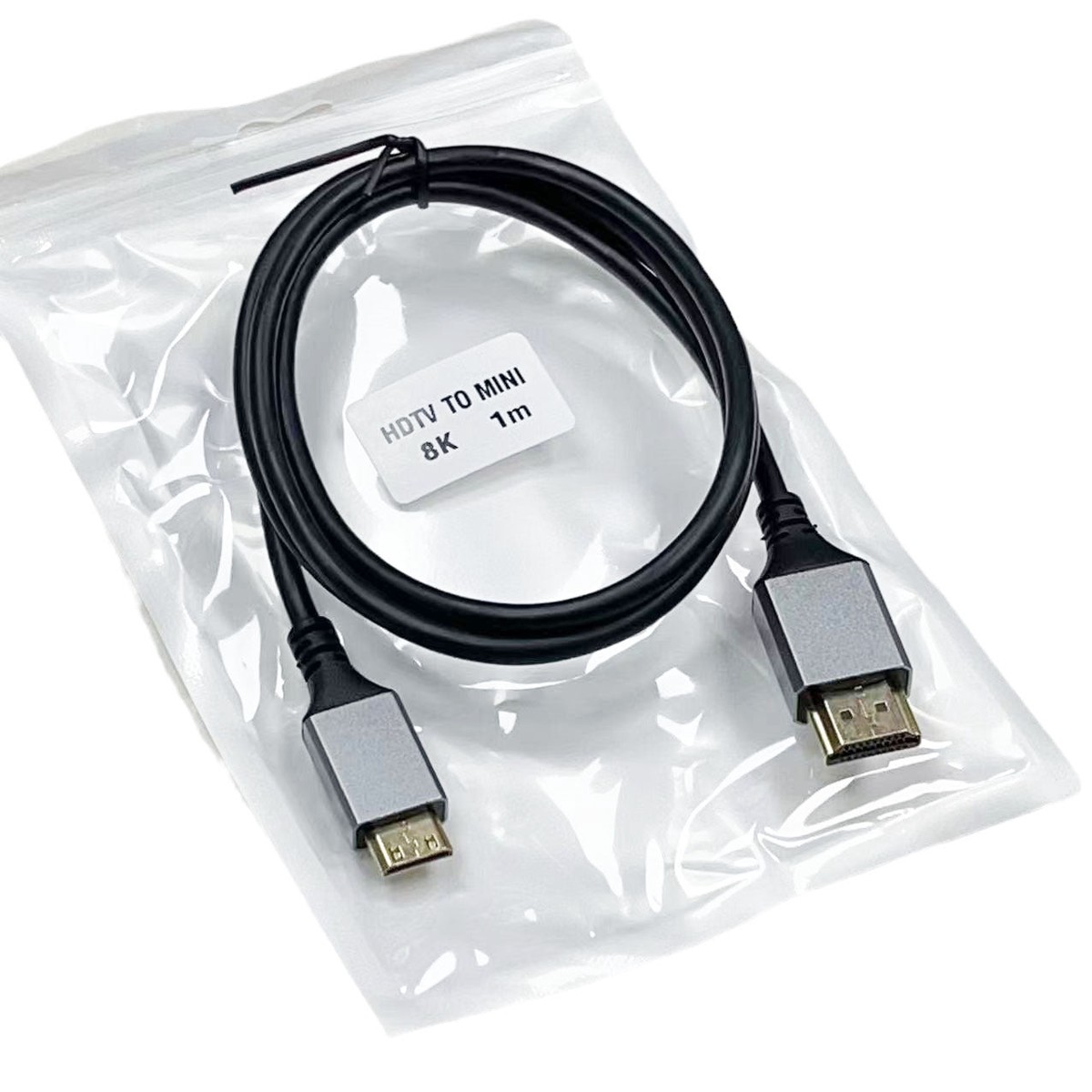 STOCK-HDMI to Mini HDMI 2.0V 1M Elbow Cable Adapter