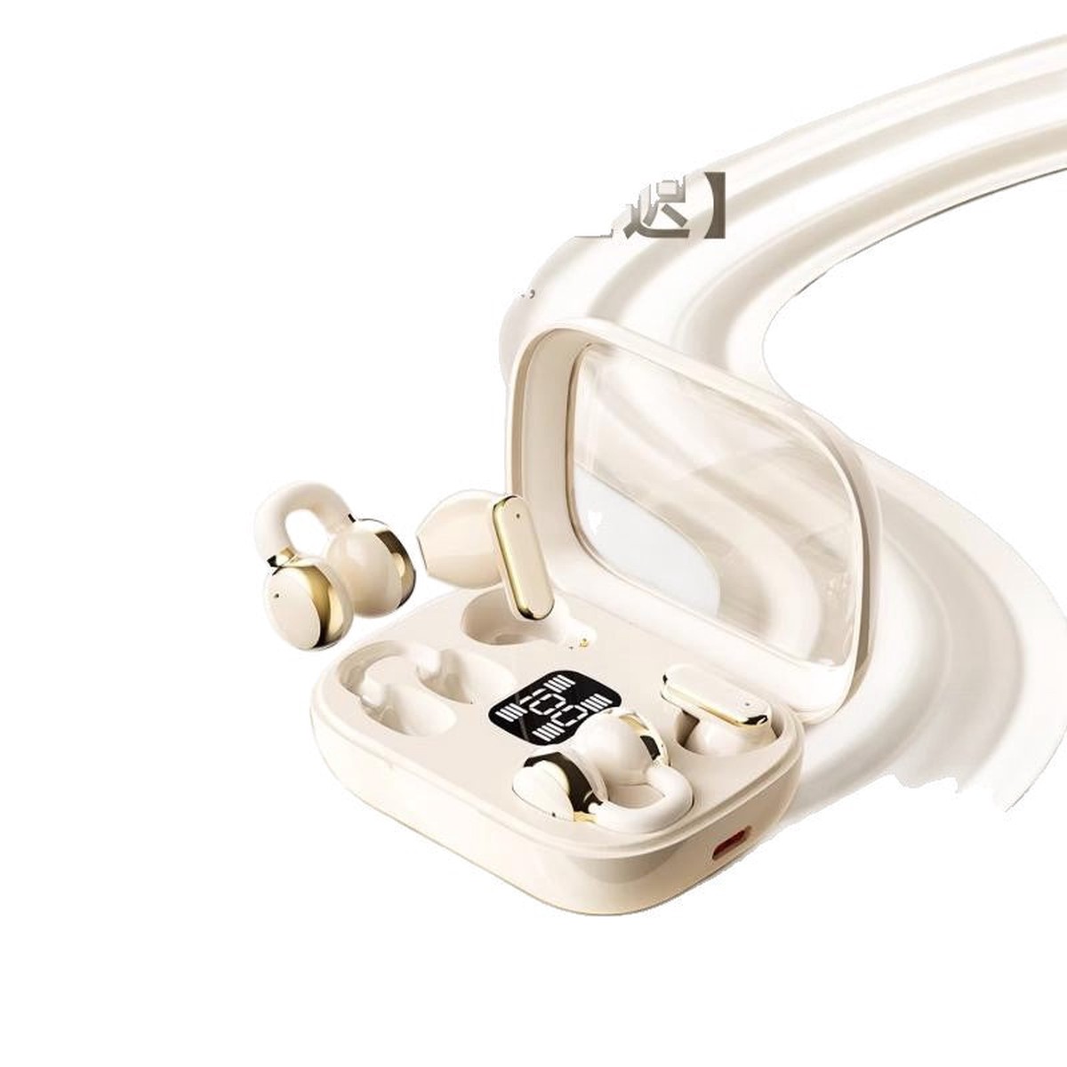 Wireless Bone Conduction Earbuds with Stereo Sound and Voice