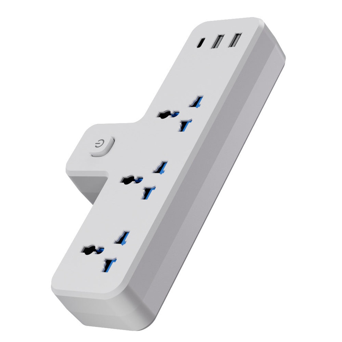 British Standard 13A Multi-Function USB Power Strip with Switch