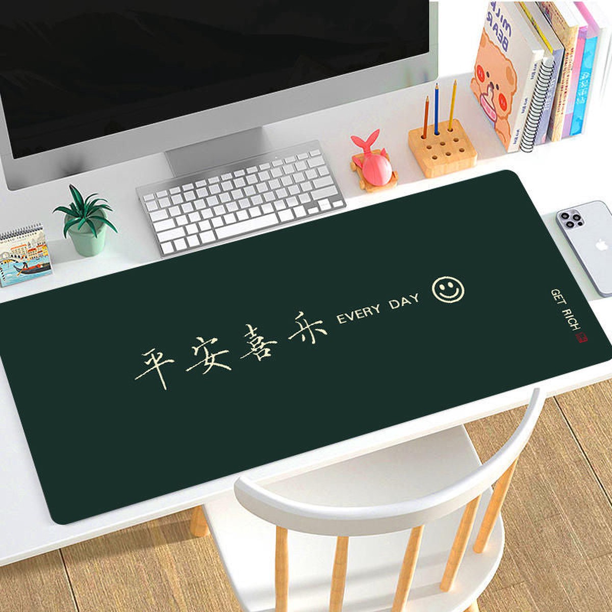 Large Stain-Resistant Non-Slip Desk Mouse Pad Mat