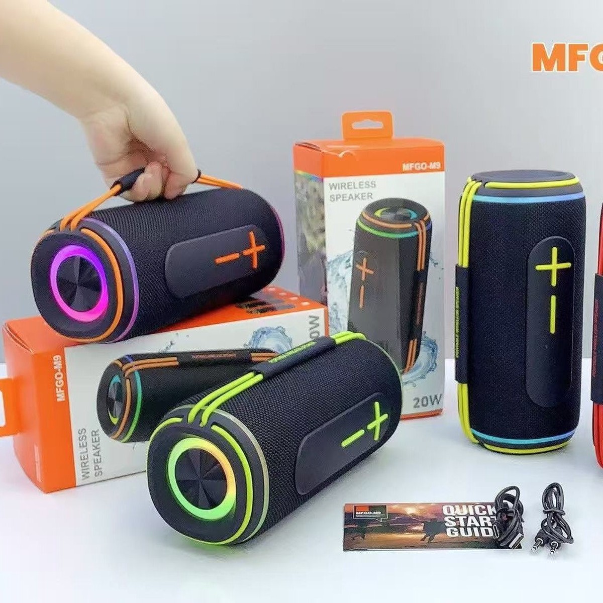 M9 Wireless Bluetooth Speaker  TWS Stereo High-Power Subwoofer