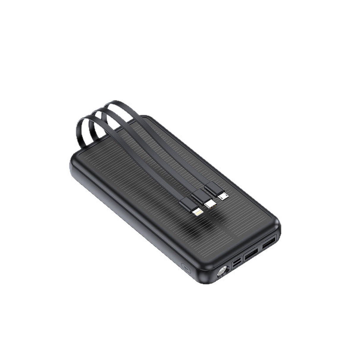 Premium Ultra-Thin 20000mAh Solar Power Bank with Integrated