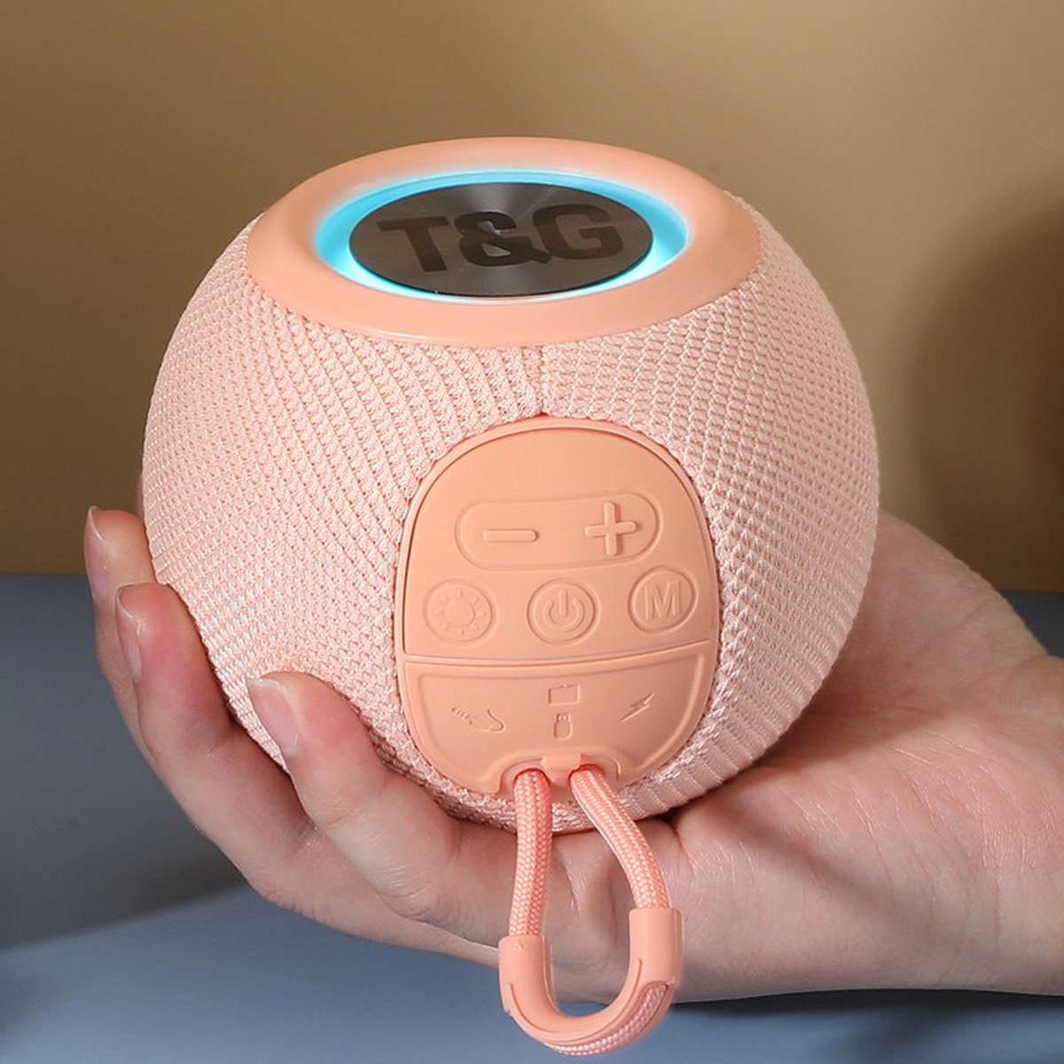 TG337 Round Fabric Desktop Wireless Bluetooth Mini Speaker