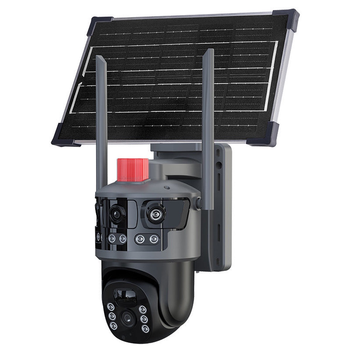Solar 4G 360 Outdoor HD Security Camera with 3 Screens