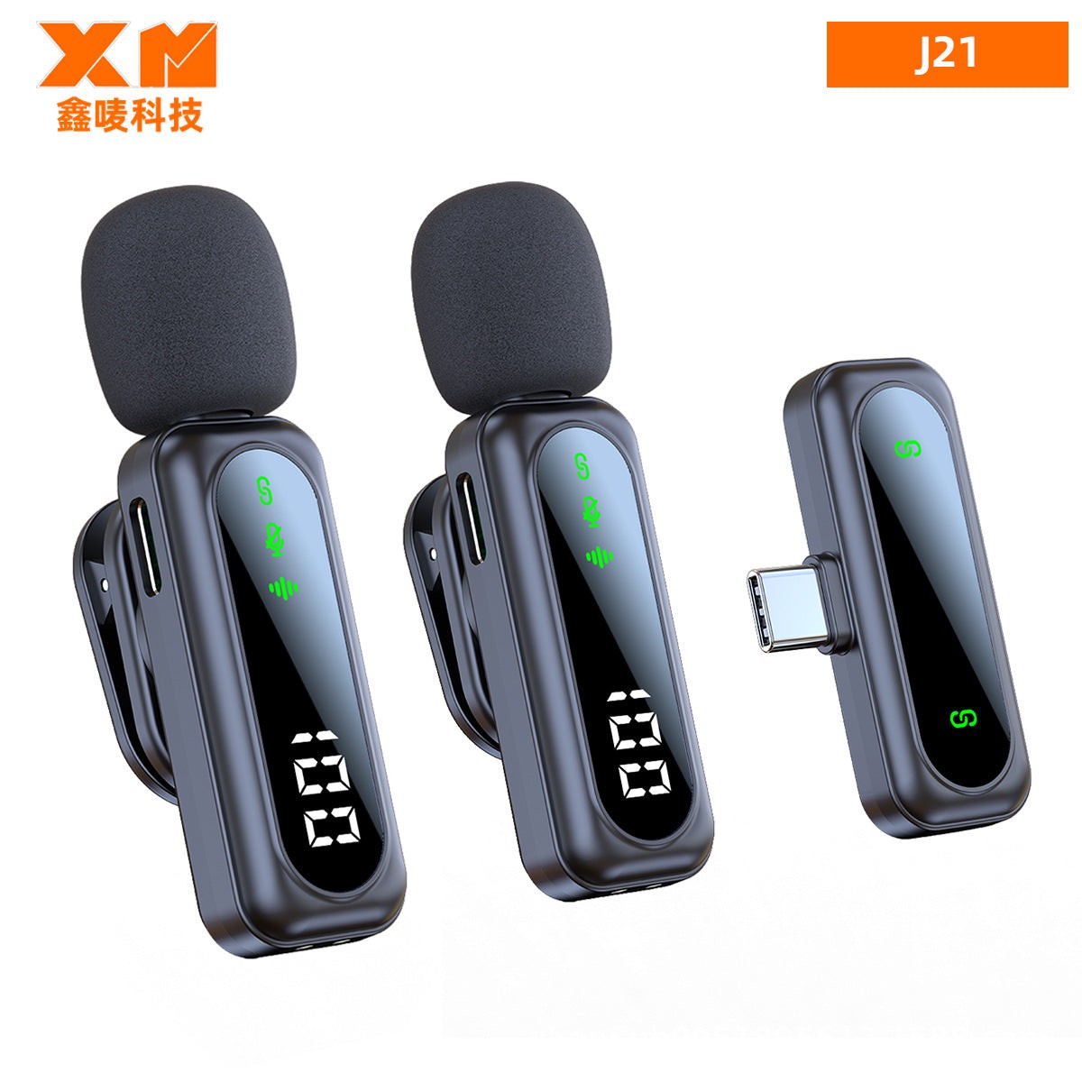 J88 Wireless Collar Microphone  Mini Live Noise Reduction