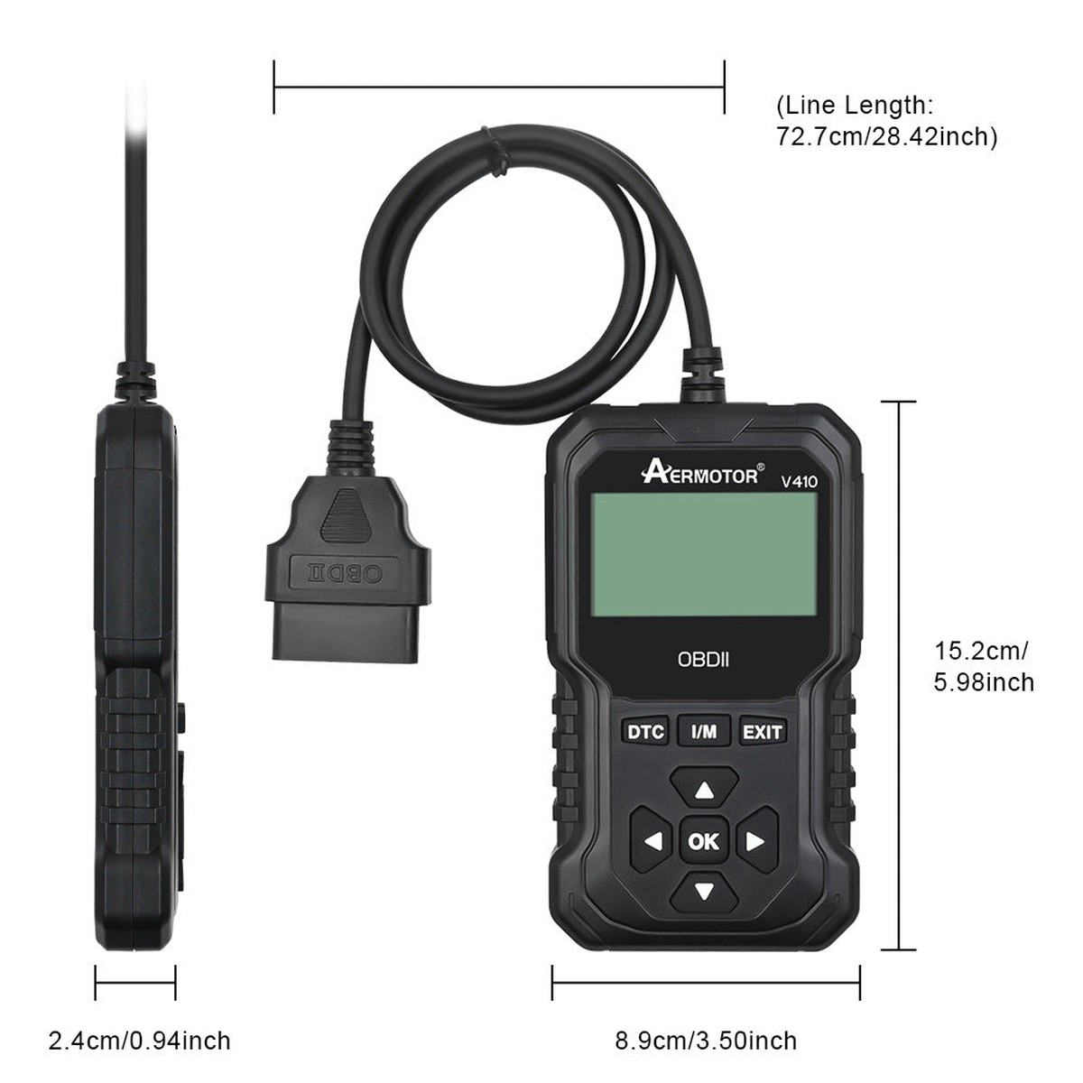 V410 OBD2 Car Diagnostic Scanner & Engine Code Reader