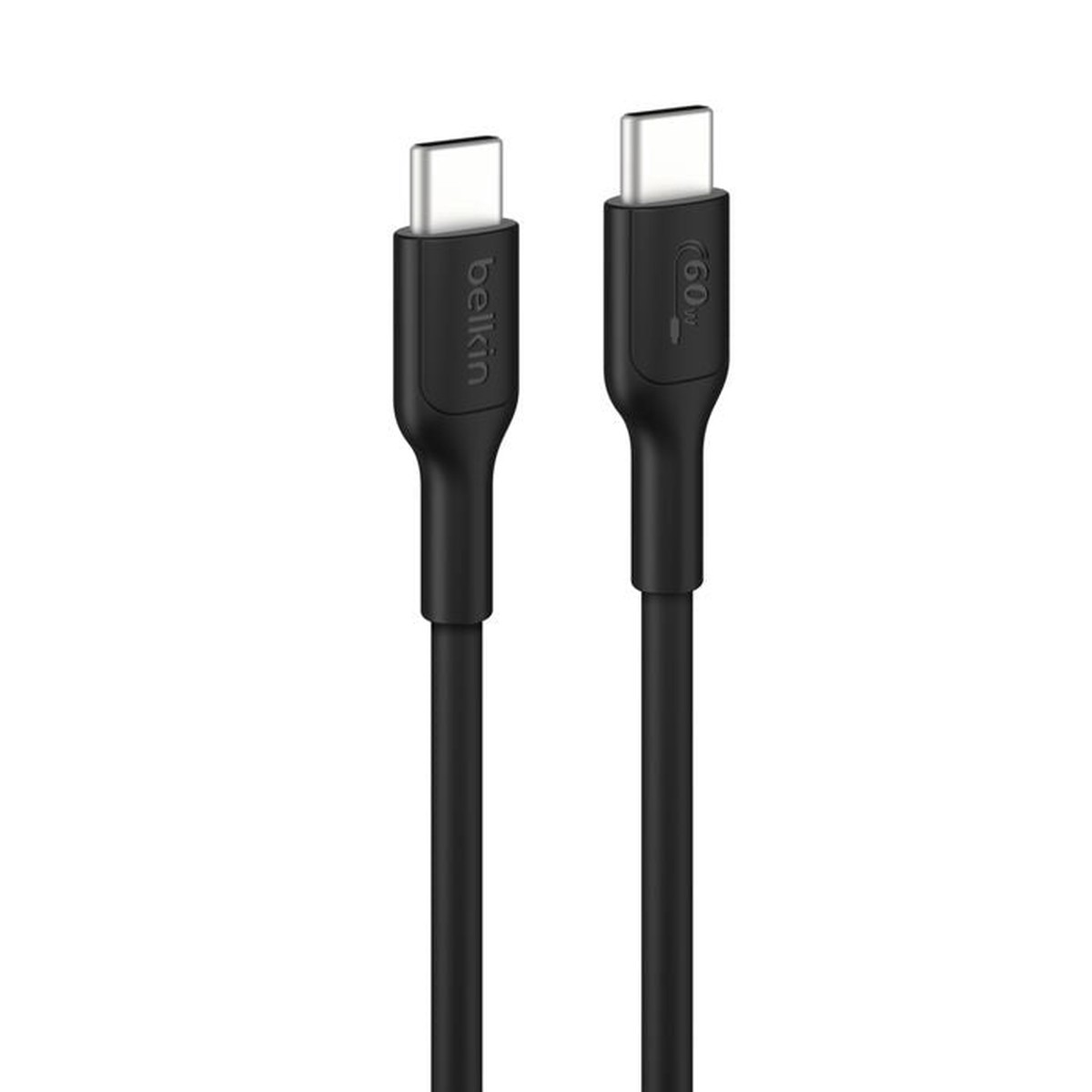 Belkin BoostCharge USB-C to USB-C Cable (1M) - Black (CAB023FQ1MBK), 3A/60W, 480Mbps, 300K+ Bends, Apple, Samsung, USB-IF Certified, 2