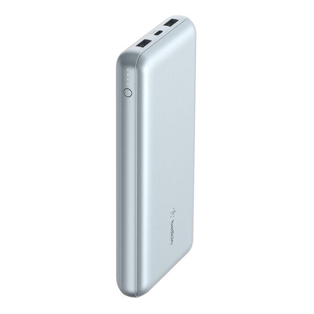 Belkin BoostCharge CCC-Certified 20k mAh Power Bank (Triple-Port) + USB-C  to USB-A Cable – Pearl Blue (BPB012btPB), 2xUSB-A, 1xUSB-C,2 Years Warranty