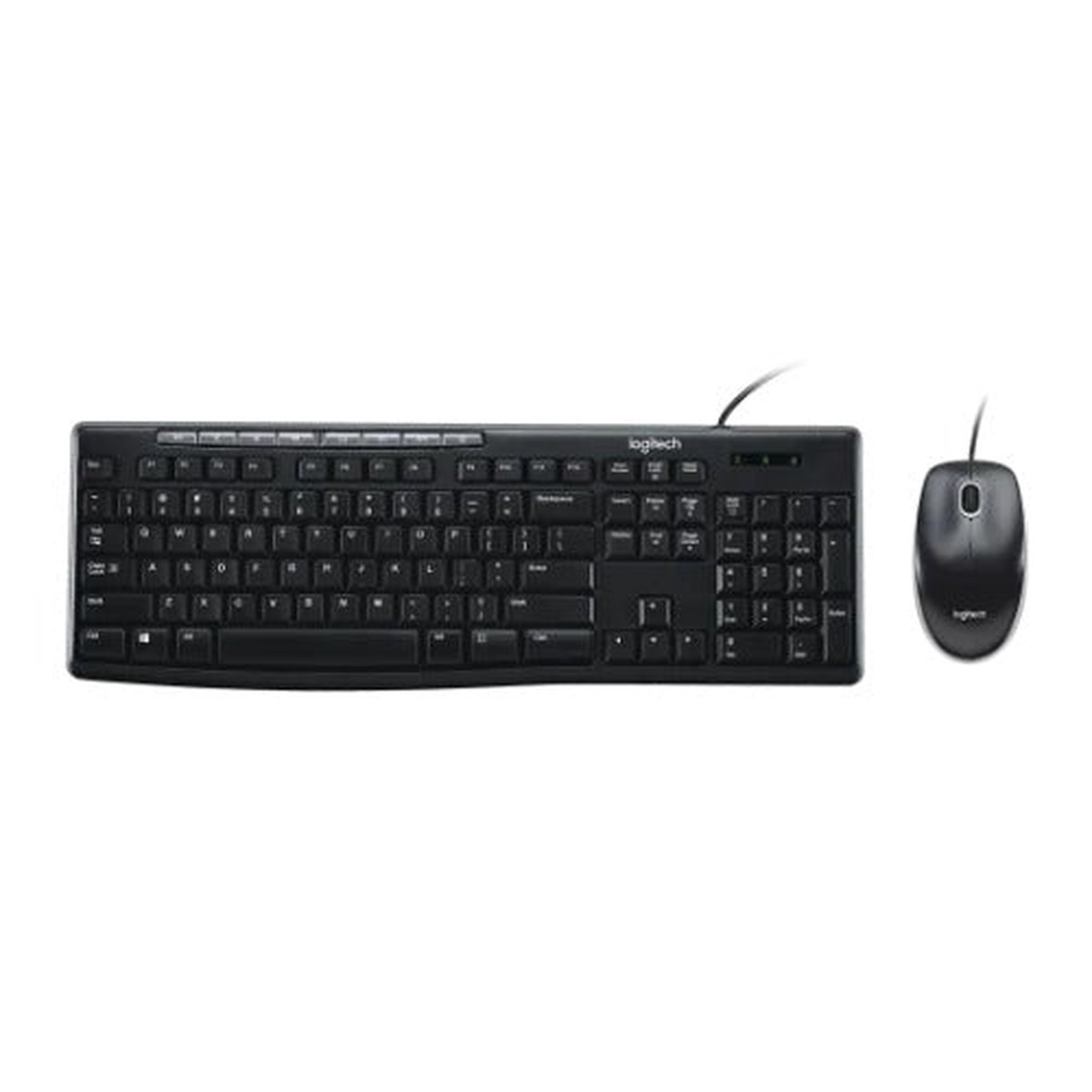 Logitech MK200 USB Media Keyboard and Mouse Combo – 1000dpi USB Full-size Keyboard, Thin profile, play/pause, volume, the Internet, e-mail