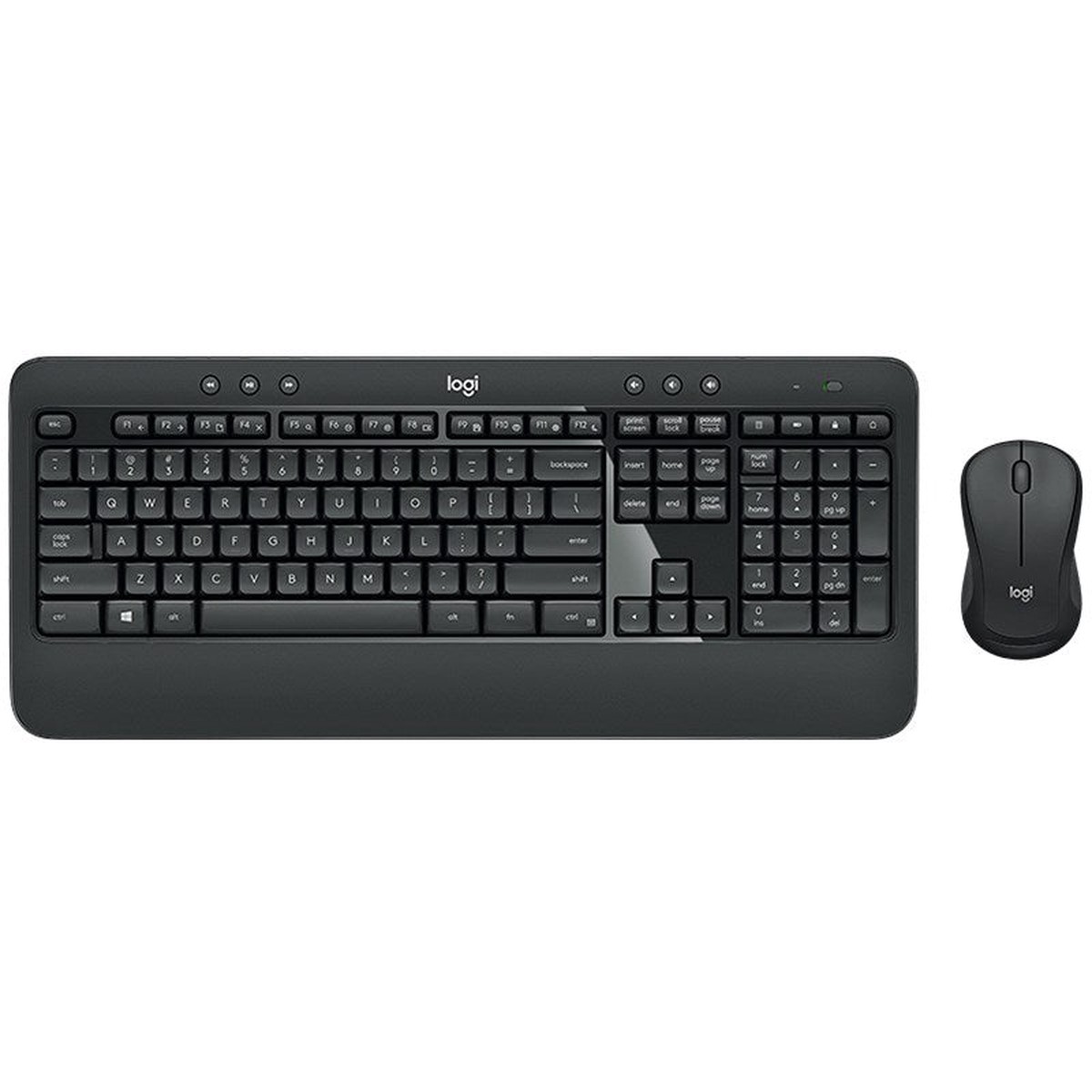 Logitech MK540 Advanced Wireless Keyboard & Mouse Combo –  USB Receiver, 10 Meter Wireless Connection, Plug and Play, Contoured Mouse 920-008682