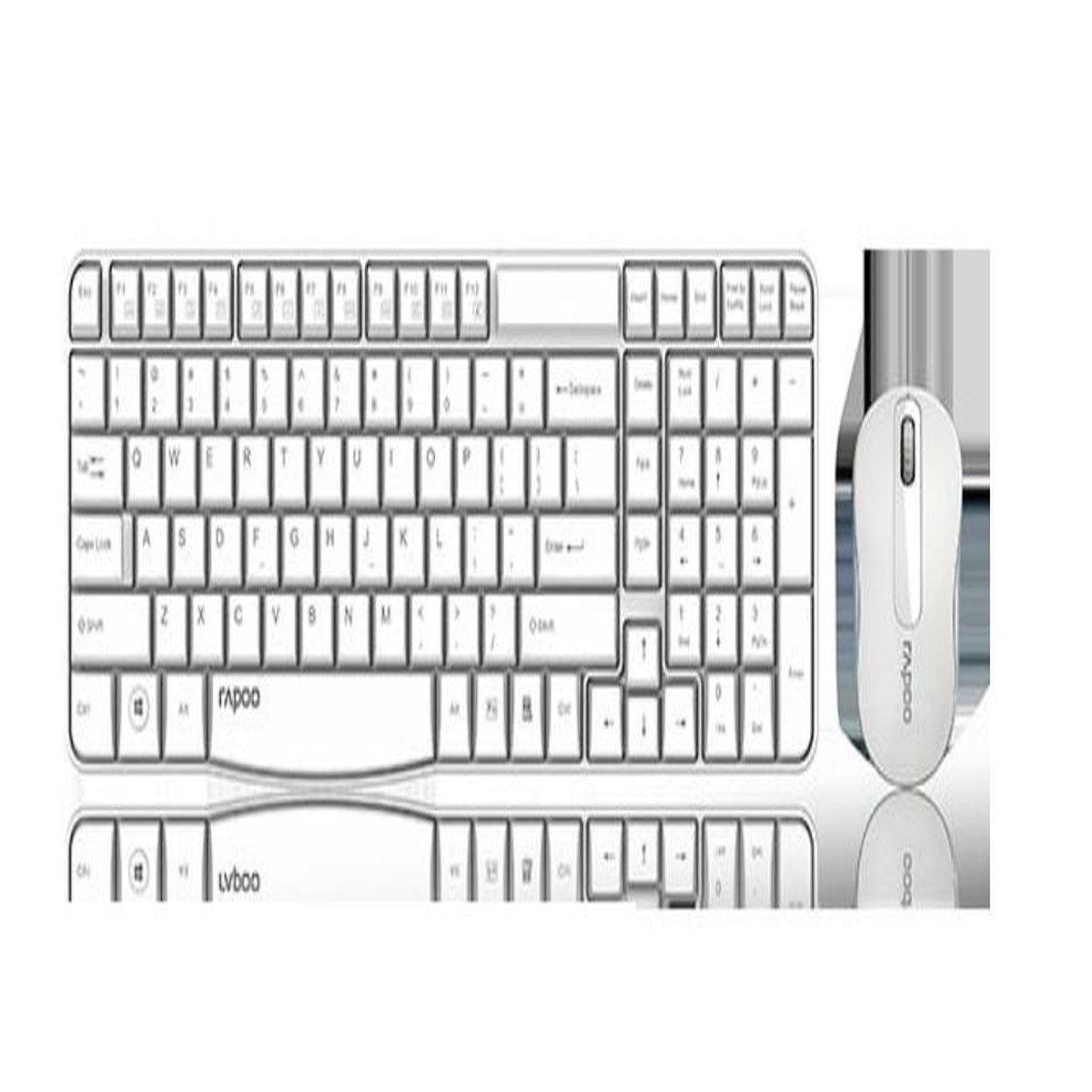 RAPOO X1800S 2.4GHz Wireless Optical Keyboard Mouse Combo Black – 1000DPI Nano